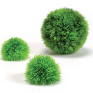 סט 3 צמחי פלסטיק כדוריים ירוק לאקווריום biOrb