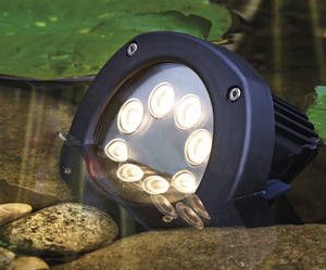 תאורת לד לבריכת נוי עם פיזור עלומת אור רחבה Oase Lunaqua power LED XL